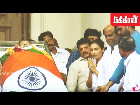 Superstar Rajinikanth pays last respect to Chief Minister Jayalalitha (2016) - Rajinifans.com