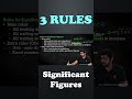 3 Rules to Count Significant Figures #short #shorts