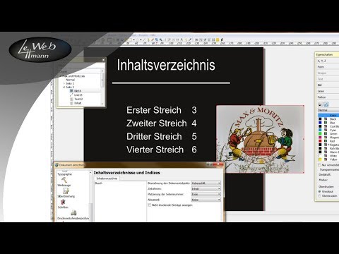 Printmedien mit Scribus layouten 04 - Das Inhaltsverzeichnis