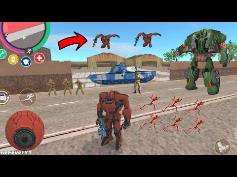Rope Hero: Vice Town (Transformer Ball Fight Butterfly Robot) Russian Tanks - Android Gameplay HD