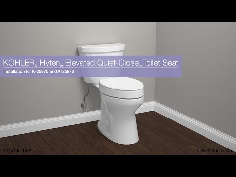 Installation – KOHLER Hyten Elevated Quiet-Close Toilet Seat