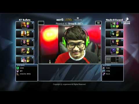 LOL CHAMPIONS SUMMER 2014 (NaJin Sword vs. KT Bullets)Match1