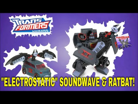 Transformers Animated Electrostatic Soundwave and Ratbat - GotBot True Review NUMBER 1184