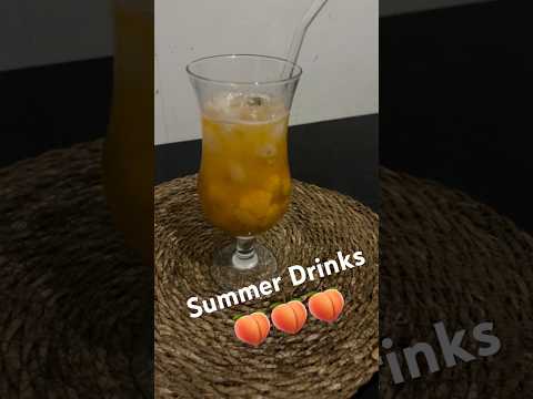 Summer Drinks mineral water with Peach #istanbul #drink #recipe #food #summerdrinksrecipe