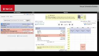 Visual Schedule Builder Tutorial