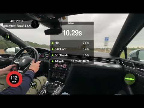 VW Passat B8 Alltrack 2.0TDi AT 4WD 2020 STOCK. 0-100 acceleration