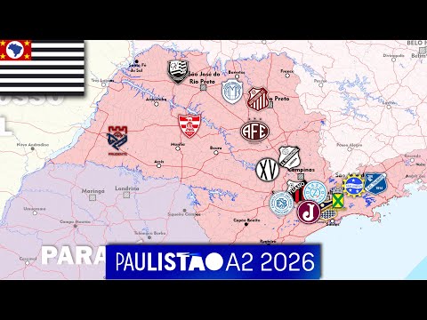 Paulistão A2 - 2026 - Conheça os Clubes, Cidades e estádios
