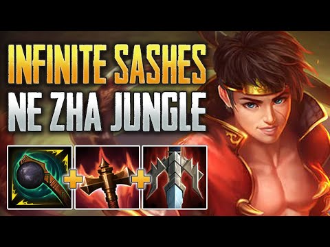 INFINITE SASHES! Ne Zha Jungle Gameplay (SMITE Conquest)