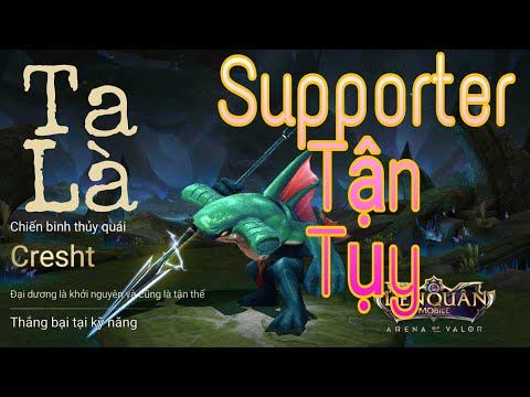 Cao thủ 10 sao chơi Cresht mùa 9 gánh team |LIÊN QUÂN MOBA