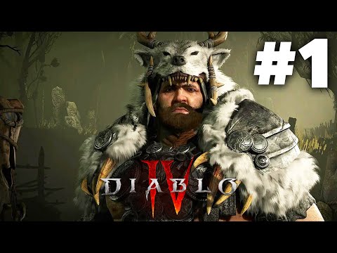 DIABLO 4 Gameplay Walkthrough Part 1 - DRUID (Full Game)