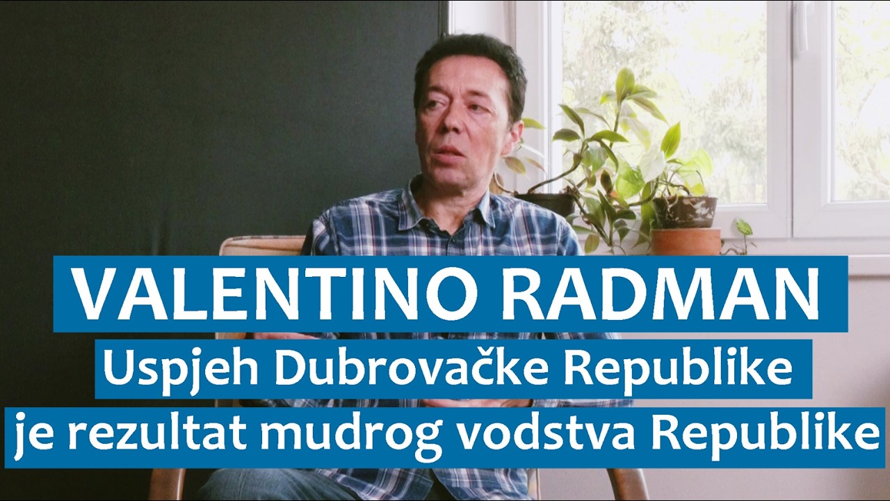 Valentino Radman: Uspjeh Dubrovačke Republike je rezultat mudrog vodstva Republike