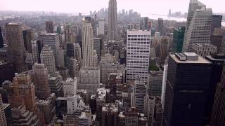 preview picture of video 'New York City Skyline. HD Manhattan views from Top Of The Rock the Rockefeller Center...'