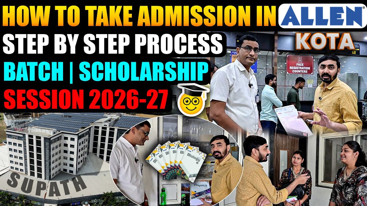 Allen Admission Process | How to take Admission in Allen, Kota | For JEE, NEET & Foundation 2026-27