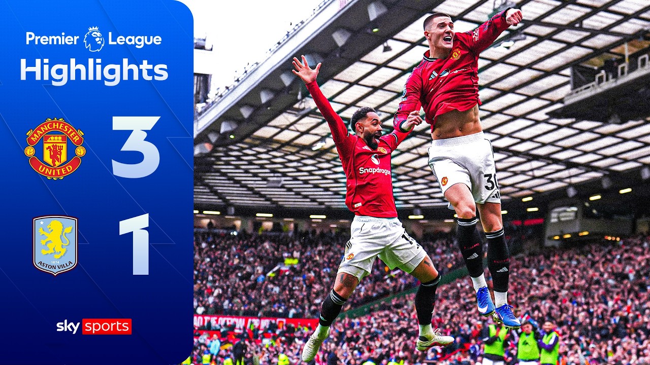 Bruno Fernandes MASTERCLASS 🪄 | Man Utd 3-1 Aston Villa | Premier League Highlights