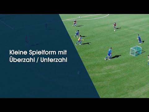 Kleine Spielform Überzahl/Unterzahl - Fußballtraining am Deutschen Fußball Internat