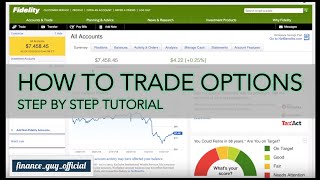 How to trade options on Fidelity