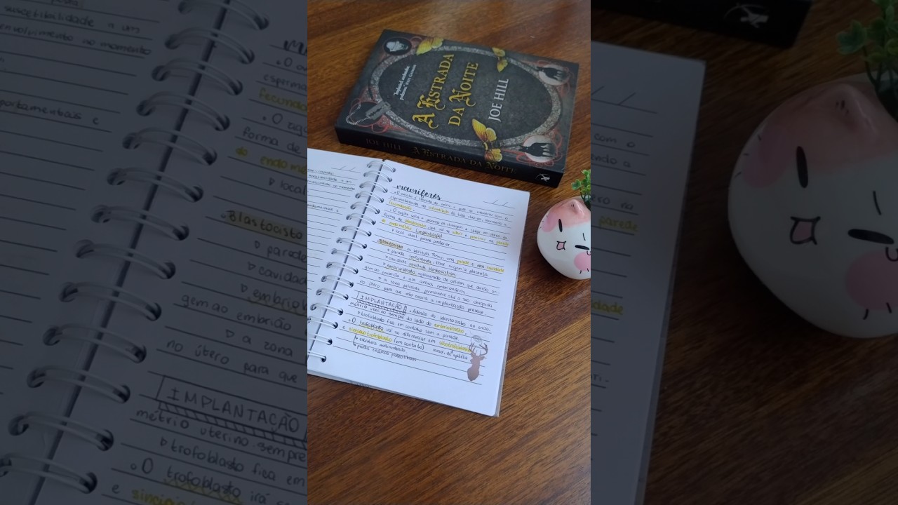 tour pelo meu caderno do 4° semestre de biologia  #estudos #estudos #biologia #studies