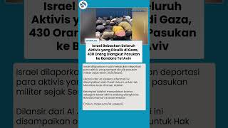 430 Aktivis Global Sumud Dideportasi Israel ke Bandara Tel Aviv seusai Diculik dari Kapal