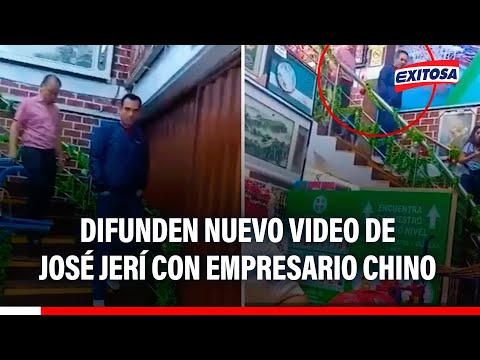 🔴🔵 New video of José Jerí with Chinese businessman at a venue in downtown Lima has been released