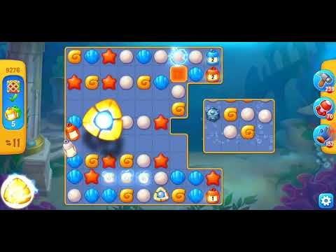 Fishdom. 9276 level no boosters and diamonds. 18 moves