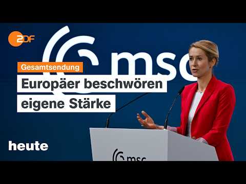 heute 19 Uhr vom 15.02.2026 Bilanz Münchner Sicherheitskonferenz, Iran im Schockzustand, Berlinale