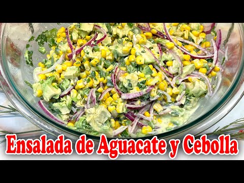 Ensalada de Aguacate y Cebolla