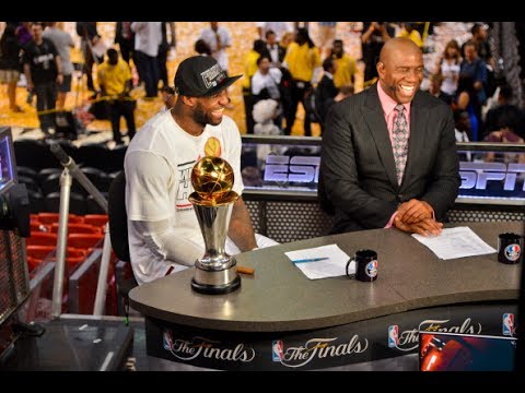 Duel: LeBron James and Magic Johnson NBA Finals Triple Double Highlights