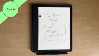 Kindle Scribe - How to Upload PDFs Quickly!