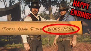Will Red Dead Redemption 2 give happy ending if I donate 1 million to camp?
