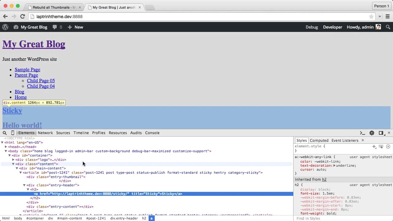 [Lập trình theme WordPress - 08] Viết code cho content.php