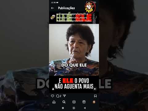 EX PREFEITA DONA CIDA VAI AS REDES SOCIAIS DO CANDIDATO A PREFEITO WILHIANS E DIZ : ELA NUNCA VOTOU EM MIM !