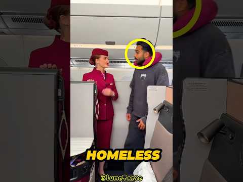 A Homeless Man Refused to Leave the Plane… Then Things Got Unbelievably Weird 😱 #tiktok  #shorts