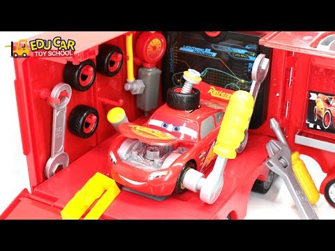 Learning Color Special Disney Pixar Cars Lightning McQueen Mack Truck Play Set for kids car toys