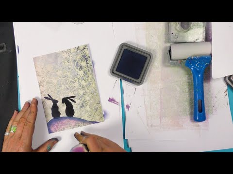 Hares on a Hill - A Lavinia Stamps Tutorial