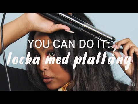 Krøll håret med en rettetang