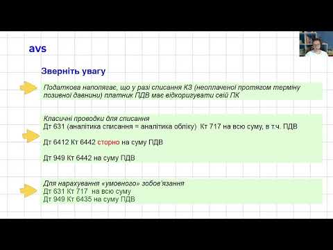 Списання дебіторки та кредиторки, проведення взаємозаліку, виправлення помилок