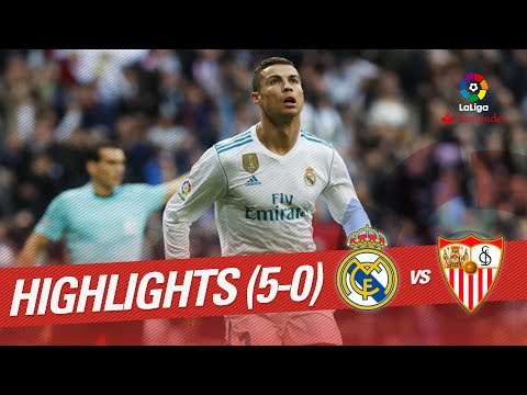 Resumen de Real Madrid vs Sevilla FC (5-0)