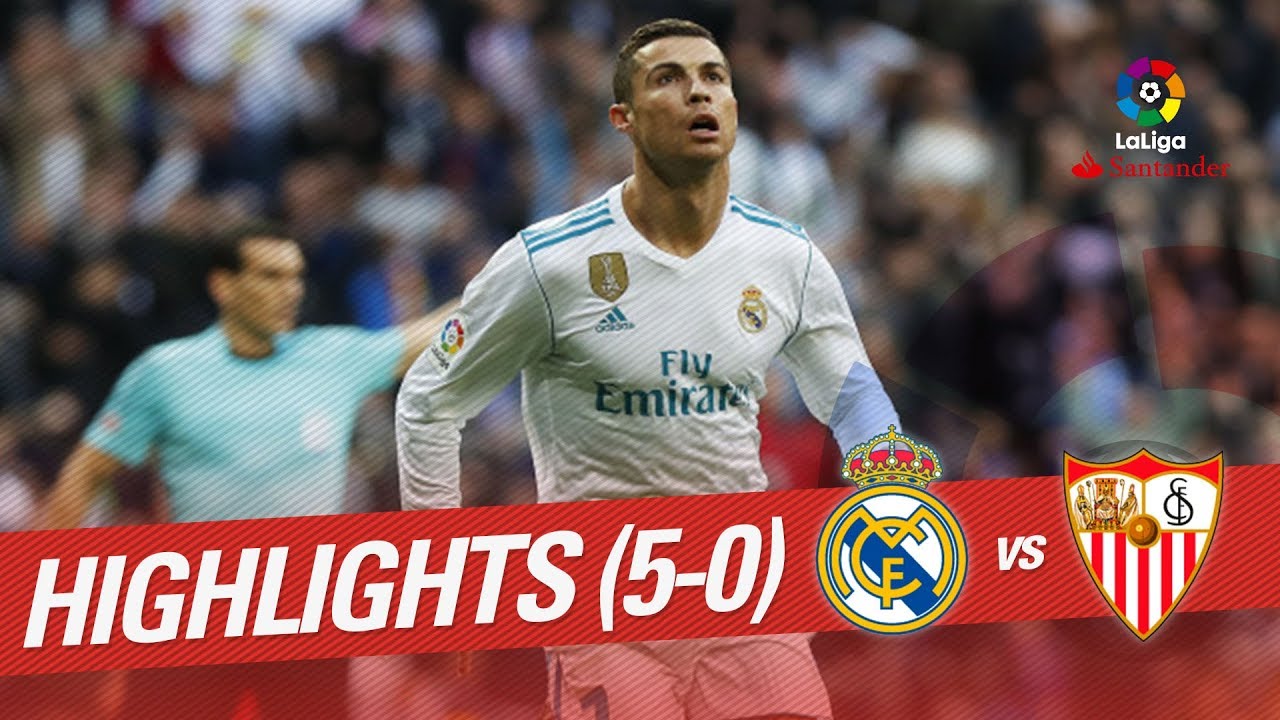 Resumen de Real Madrid vs Sevilla FC (5-0)