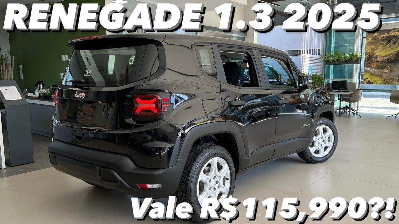 Avaliação Renegade 1.3 Turbo T270 2025 - Por R$115.990 Vale a pena?! + Pack Tech e VALORES PCD! (4K)