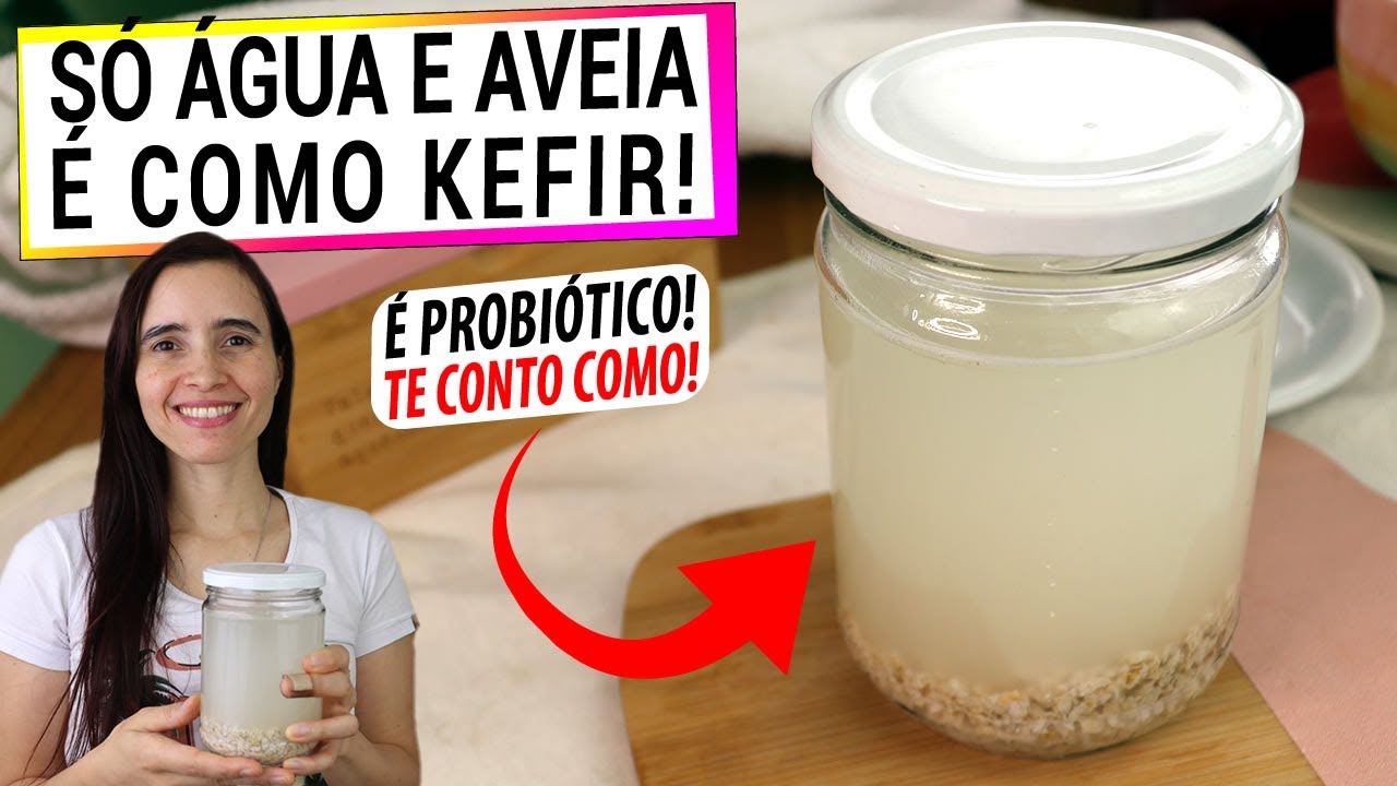 É MAIS FÁCIL E É PROBIÓTICO COMO KEFIR! SÓ USE AVEIA E ÁGUA! TE CONTO O SEGREDO!