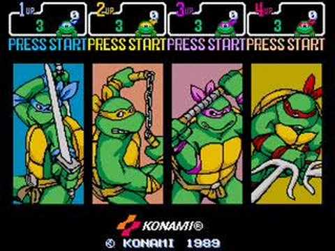 Teenage Mutant Ninja Turtles TMNT Theme & Insert Coin Music