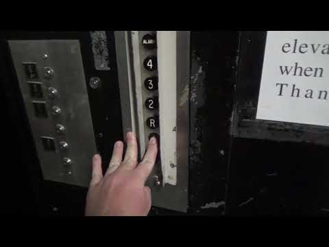 INCREDIBLE, ANTIQUE Montgomery Traction FREIGHT Elevator at The Financial Center in Cheyenne, WY