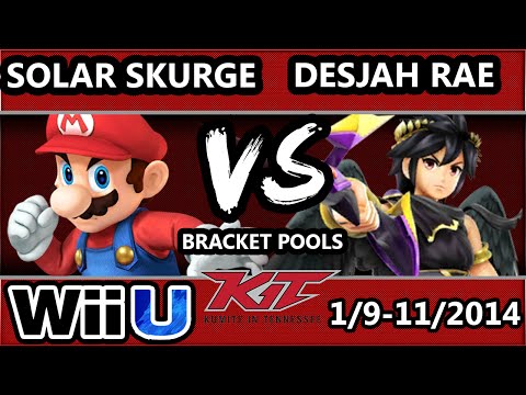 KiT 15 - Solar Skurge (Mario) Vs. Desjah Rae (Dark Pit) SSB4 Pool 5 - Smash 4 wii U