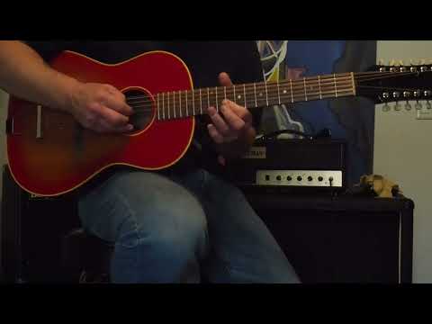 1967 Gibson B-25-12 String Acoustic-Sunburst. - Video image 17