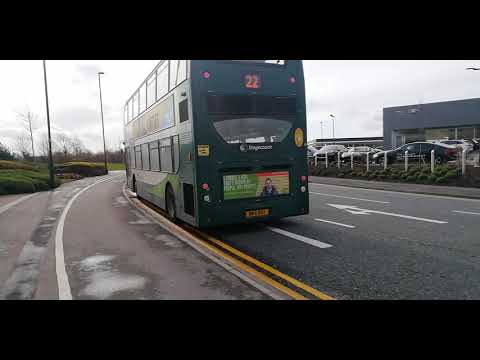 Stagecoach 22 to Throckley passing Cobalt (29/02/2020)