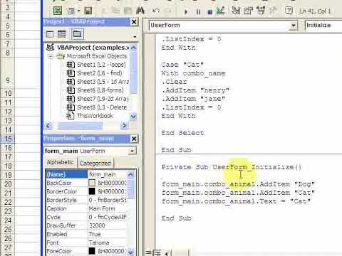 VBA LESSON 8   FORMS   Download files at ExcelVBASQL com!