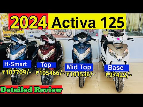 This is New Honda Activa 125 Model 2024 Detailed Review | All models Price List