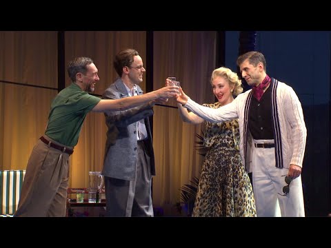Montage of Flying Over Sunset at Lincoln Center
