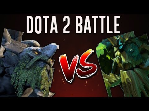 Dota 2 Battle #22 | Treant Protector Versus Tiny