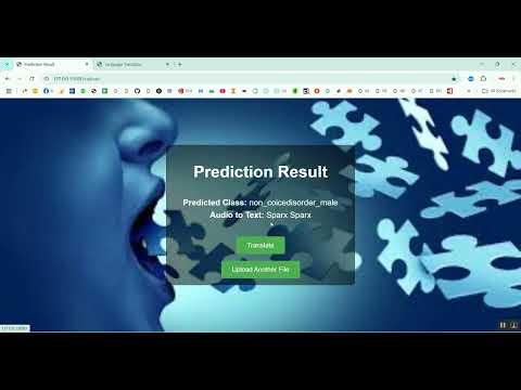 Voice Disorder Prediction using Audio Dataset in Python Projects
